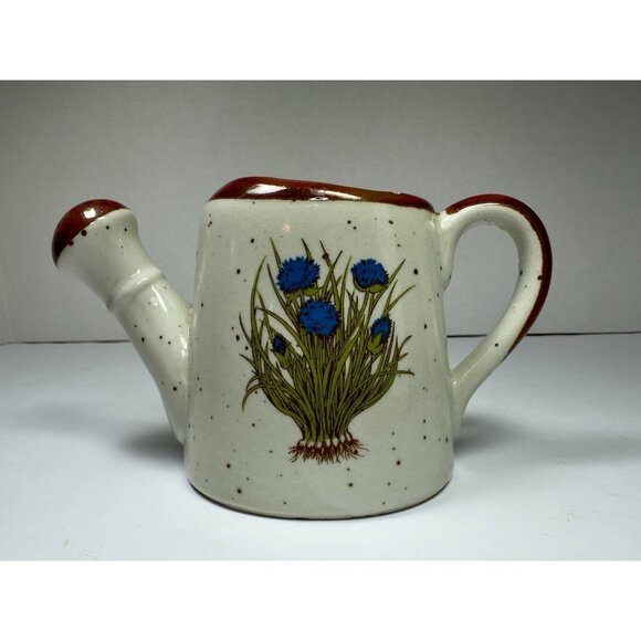 Takahashi Watering Can Planter Japan San Francisco Floral Speckled Stoneware 3.5 - Picture 16 of 16